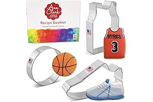 Sports Cookie Cutter Set: Basketball, Volleyball, Jersey