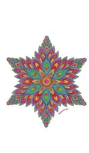 Calcomanías artesanales para ventana (5 x 5 pulgadas) (1 unidad) de seguridad para puertas de vidrio. Parte trasera transparente con colores