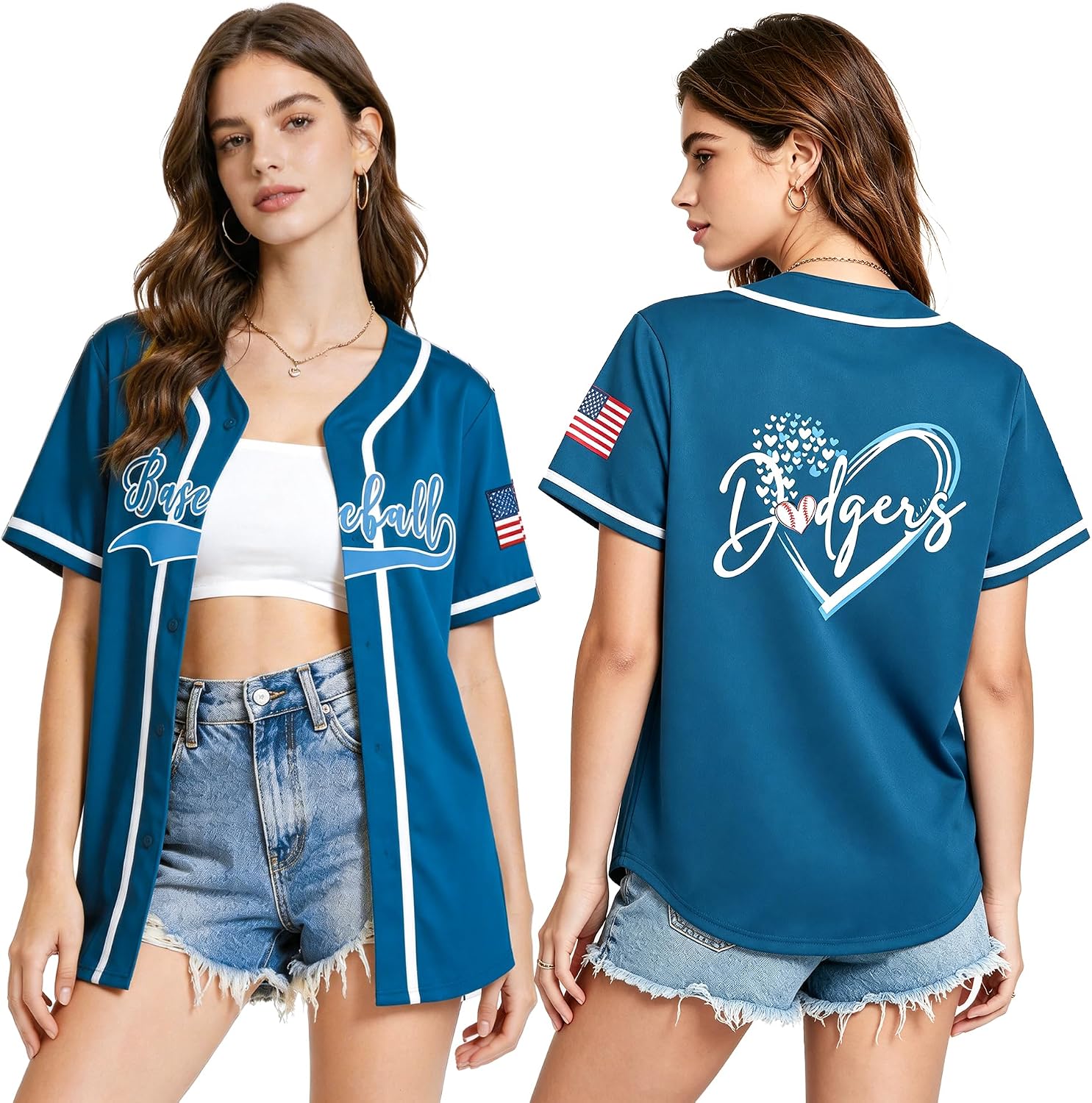 KPOP Women's Yellow Banana Baseball Jersey | Breathable Mesh, Button Down, Let's Go Bananas Graphic, Gameday Tops