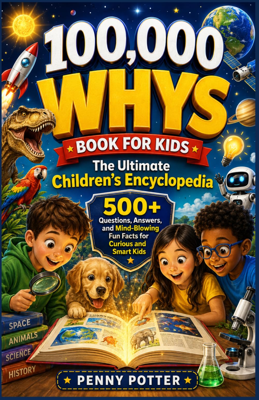 100,000 WHYS BOOK FOR KIDS: The Ultimate Children's Encyclopedia - 500+ Questions, Answers and Mind-Blowing Fun Facts for Curious and Smart Kids.