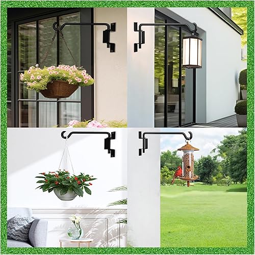 Colgador de plantas, gancho giratorio para plantas, ganchos colgantes para plantas, colgadores de plantas al aire libre, colgador de plantas en