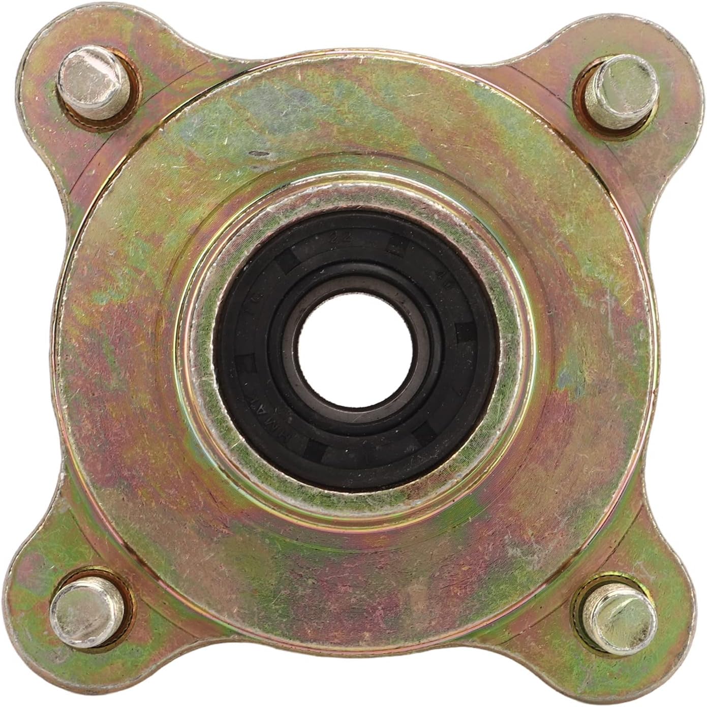 Install 2PCS Plated Hub Flange Seat - for Live Axle Flange Modification of Four Wheeled OffRoad Vehicles, ATVs, Karts - Ensure Proper Wheel and Axle Connection for