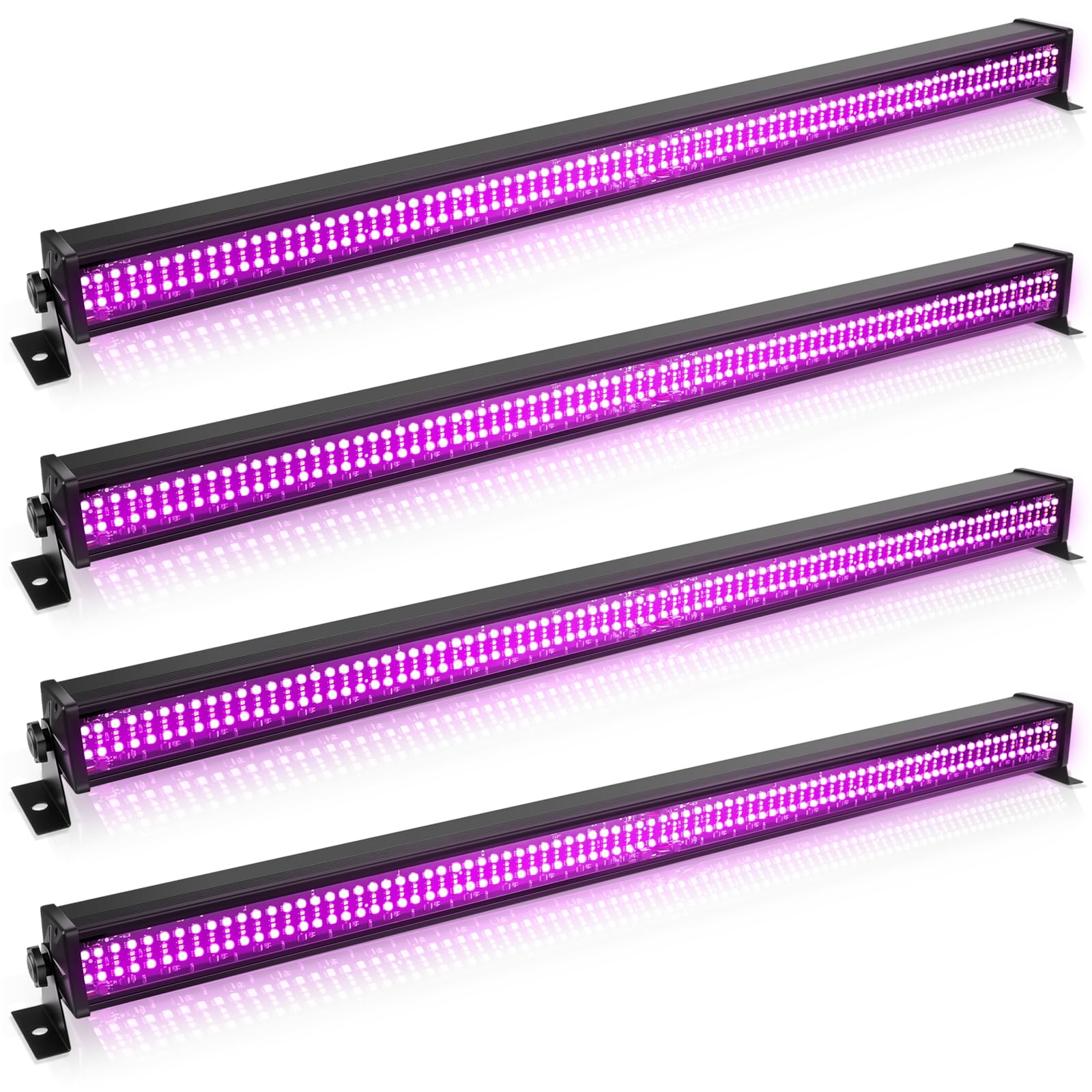 Stage Light Bar, 336 LEDs 70W RGBW Dj Light Bar Wash Lights Wall Washer Strip DMX Control Dj Stage Lighting for Indoor Disco Party Church Birthday Bar Wedding 4PACK