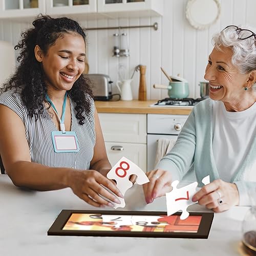 Miniatura 6 de Keeping Busy Rompecabezas de piezas grandes para personas mayores  Juego 3 en 1  Rompecabezas numerado de 8 piezas para pacientes con demencia,