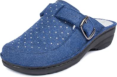 Jürgen Hirsch Damen Clog Ergo 05, rundum Leder, mit Tief-Fußbett und