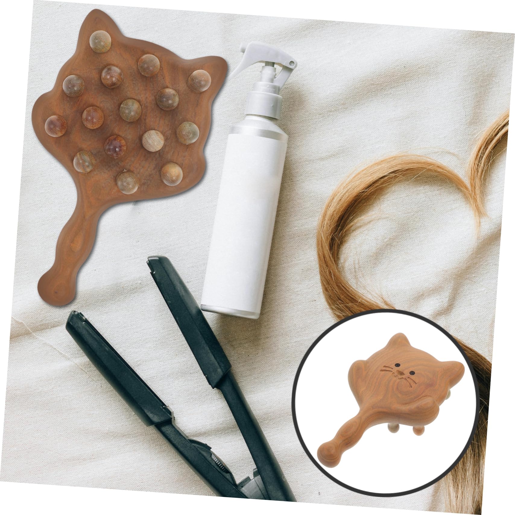 SHERCHPRY 4 Stück Massagekammsandelholzkamm Massage Kopfhautpinsel Zahn Massage-tools Kopfhautmassagegerät Für Die Dusche Haar Kopfhautmassagegerät Kopfhautkamm Massieren