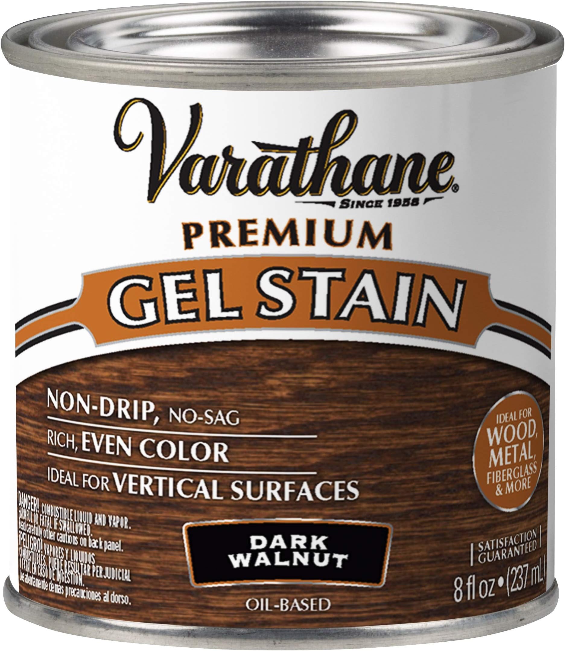 Varathane 349560 Premium Gel Stain, Half Pint, Dark Walnut