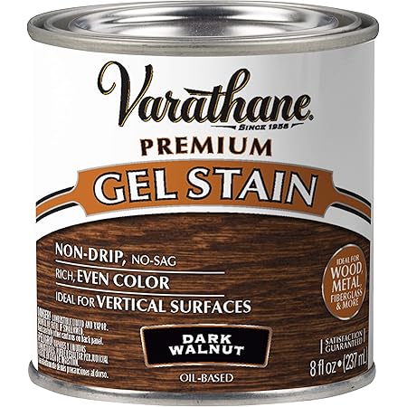 Varathane 349560 Premium Gel Stain, Half Pint, Dark Walnut
