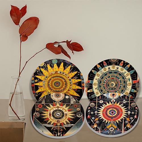 Miniatura 9 de Juego de 4 fundas para quemadores de estufas artísticas de especias y aromas, pimienta, cubiertas superiores para quemadores de gas, estufa