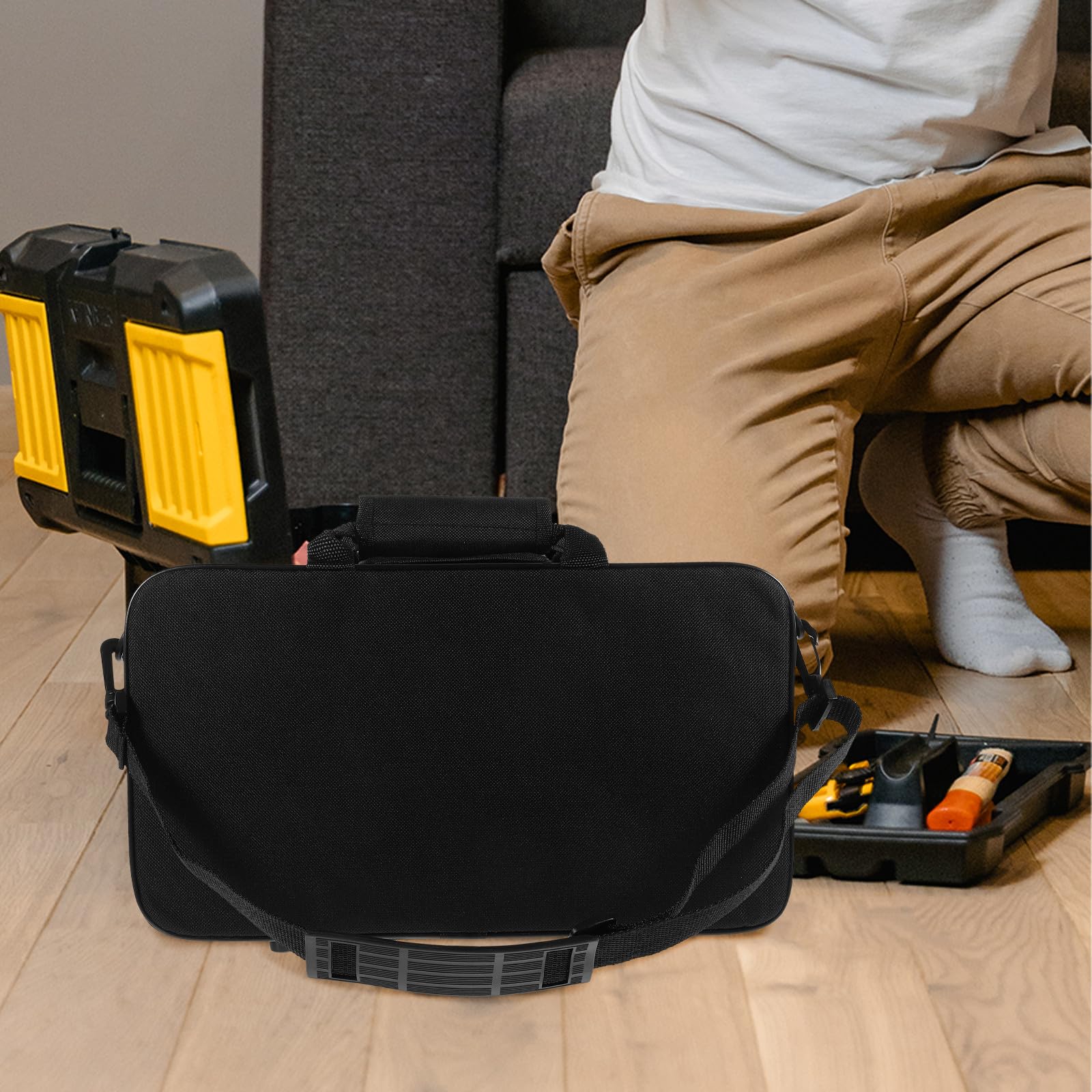 Bolsa para Clarinete Acolchada de Tela Oxford Negra, Estuche Portátil Resistente y Anticaídas para Almacenamiento y Transporte Seguro, Adecuado para Músicos Viajeros