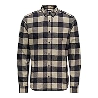 Only & Sons Camicia da Uomo ONSGUDMUND, Navy Scuro