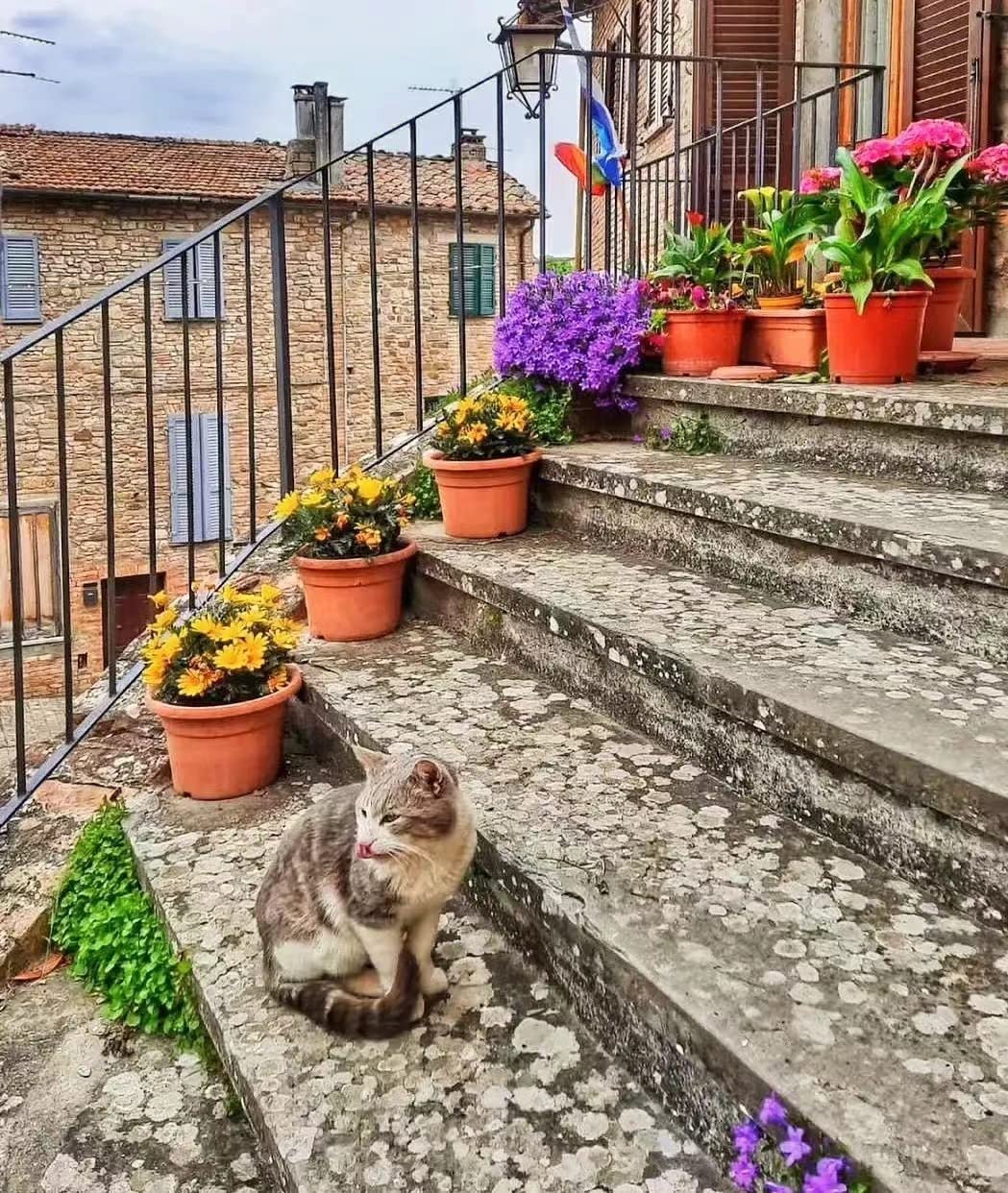 Haeran River Old Town Montona Full Drill DIY 5D Diamond Painting by Number Unique Kits Home Wall Decor Crystal Rhinestone Wall Decor