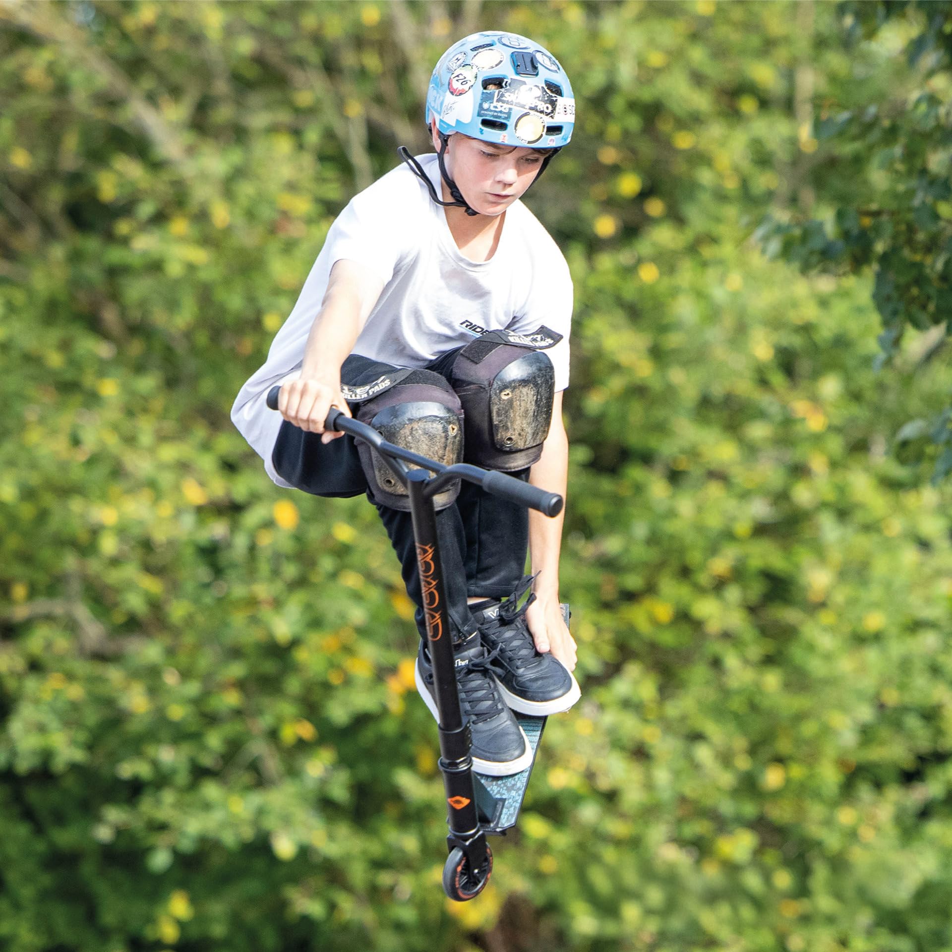Schildkröt Trotinette Freestyle 360, Aluminium, Modèle d'Entrée de Gamme pour Les Premiers Tours et Cascades, Roues en PU 100 mm