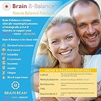 Vista 3 de Brain B Balance: Multivitamínico metilado - Fórmula neurobalance del complejo B metilado - Metilfolato apoya el estado de ánimo.Mind.Memory - 60