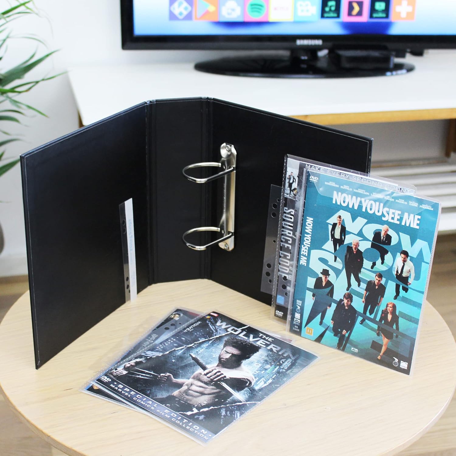 3L DVD Storage - Combination Pack with 50 Double DVD Cases & 2 DVD Folders & 50 Strips - Practical Archiving - 10266