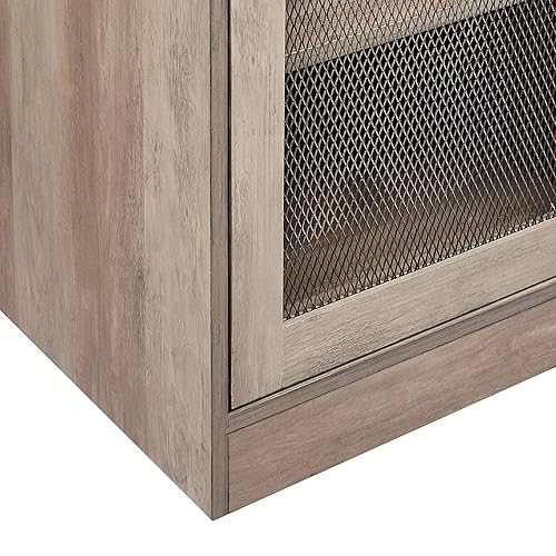 Miniatura 23 de ROCKPOINT Moderno soporte de consola asimétrico de 2 puertas para televisores de hasta 58 pulgadas, 52 pulgadas, color blanco Blanco,Carbón