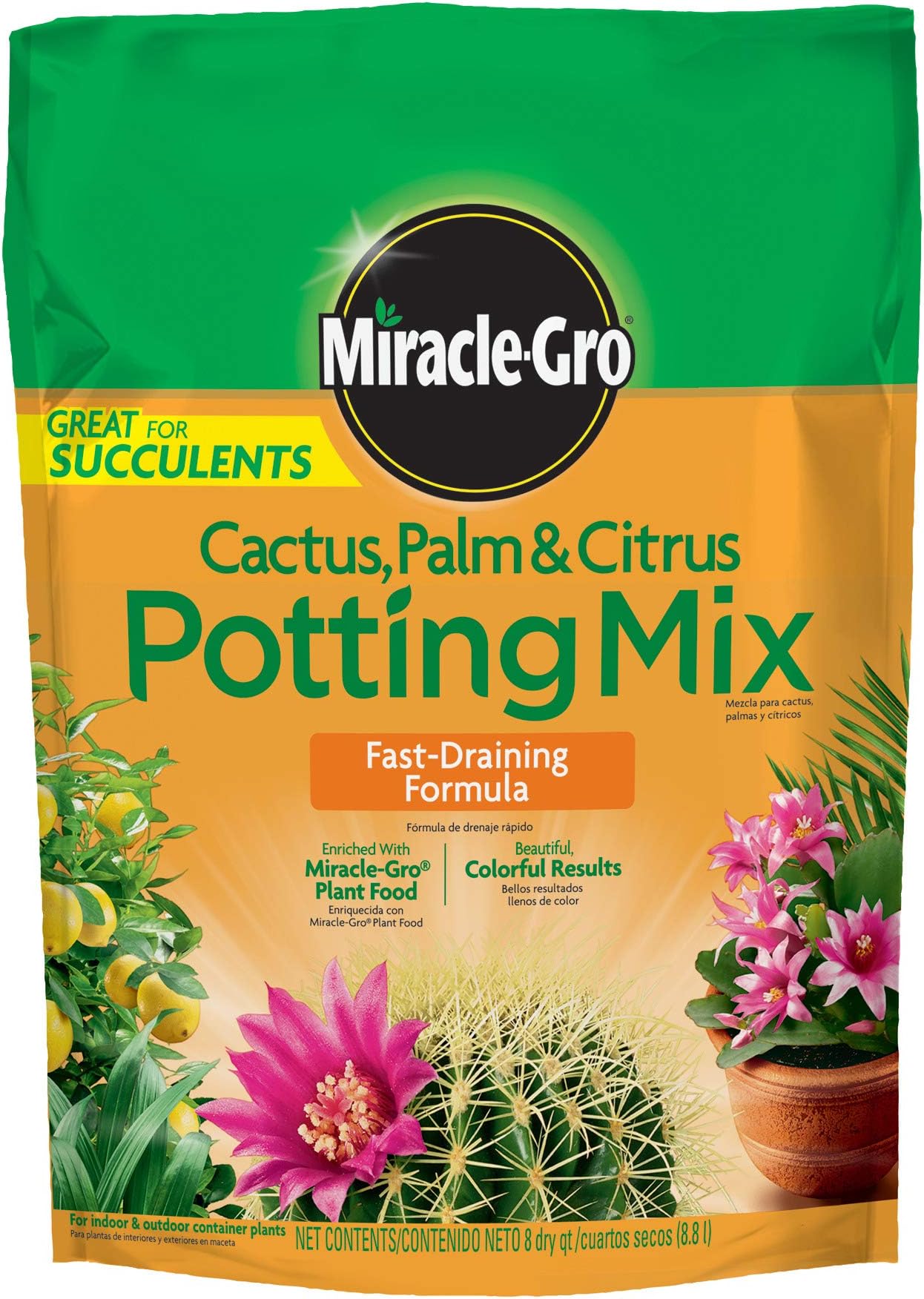 MiracleGro 75686300 Potting Mix 16 qt Soil And Soil Amendments Patio, Lawn