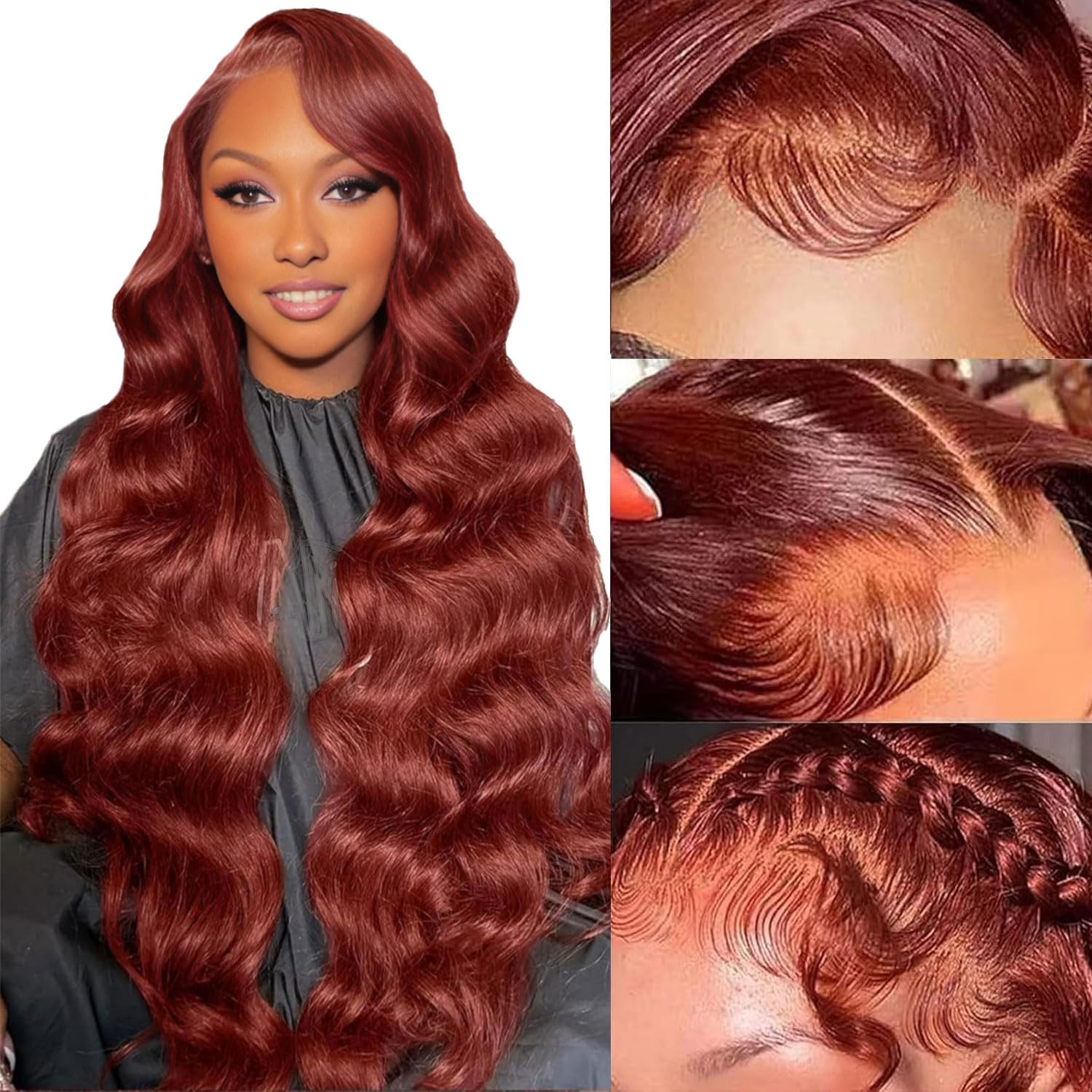 Aicrelery 13x6 Lace Front Wigs Human Hair 13x6 Body Wave HD Lace Frontal Wigs for Black Women Pre Plucked With Baby Hair Bleached Knots 180 Density Glueless Frontal Wig Full and Thick 26 Inch