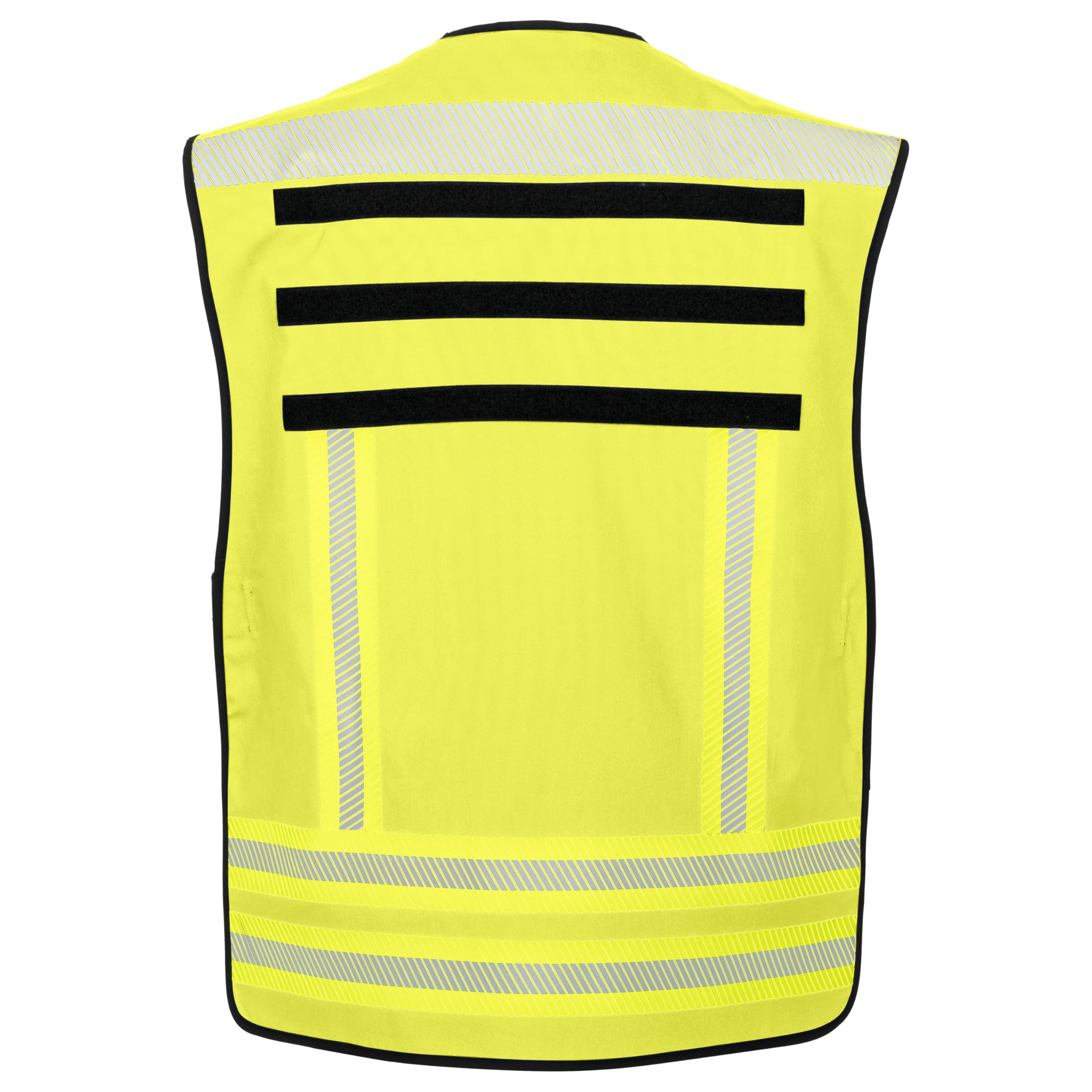 PACOTEX Chaleco funcional NEO para la identificación del personal de operaciones con bandas reflectantes segmentadas, color amarillo-plata y amarillo