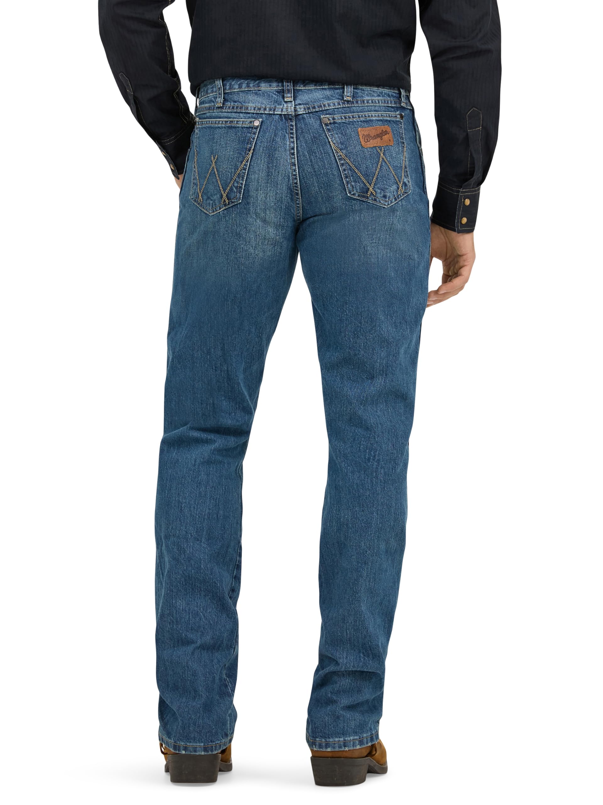 Wrangler Herren Retro Relaxed Fit Boot Cut Jeans, True Blue, 42W / 34L – Ansicht 3
