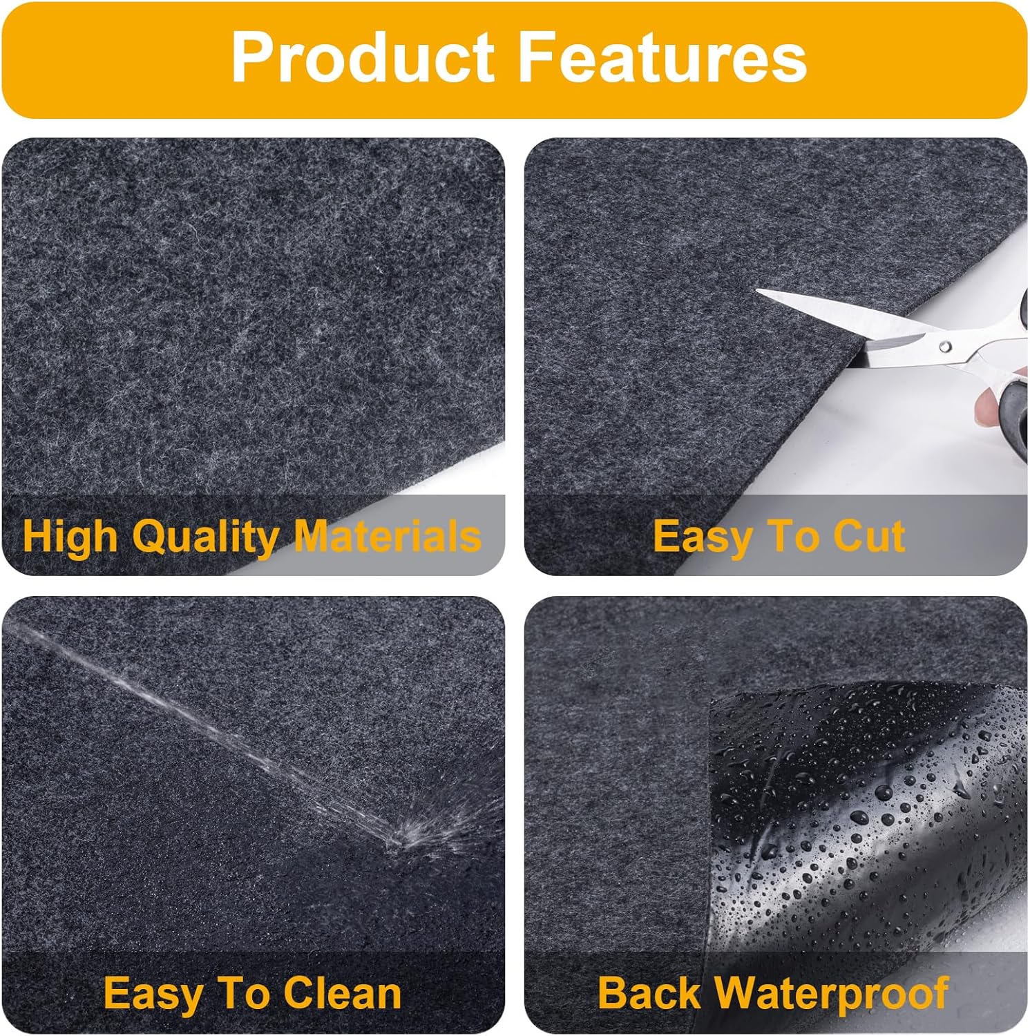 Foyego Outdoor Storage Shed Mat, Waterproof Dustproof Outdoor Carport Floor Mat, Patio Furniture Scratch Prevention Anti-Slip Mat, Soft Felt Material with Non Slip Backing(8.2 * 6FT) Foyego Outdoor Storage Shed Mat, Waterproof Dustproof Outdoor Carport Floor Mat, Patio Furniture Scratch Prevention Anti-Slip Mat, Soft Felt Material with Non Slip Backing(8.2 * 6FT)