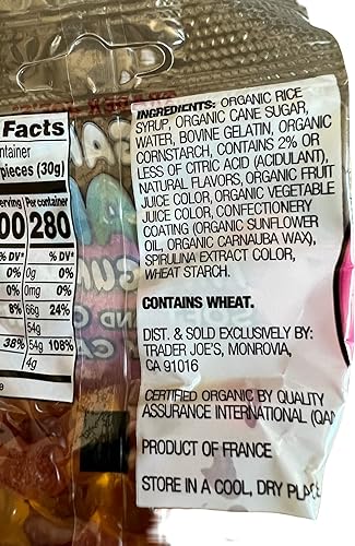 Miniatura 3 de Trader Joe's Organic Beary Tiny Gummies caramelos suaves y masticables (paquete de 5)