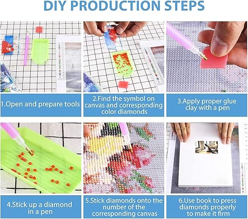 Miniatura 5 de Pintura de diamante 5D DIY Virgin Mary Full Round Drill bordado para decoración de pared 12 x 16 pulgadas