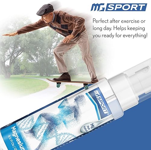 Miniatura 3 de Suplemento de zinc y magnesio de alta absorción y aceite de magnesio en aerosol, para calambres en las piernas y recuperación muscular