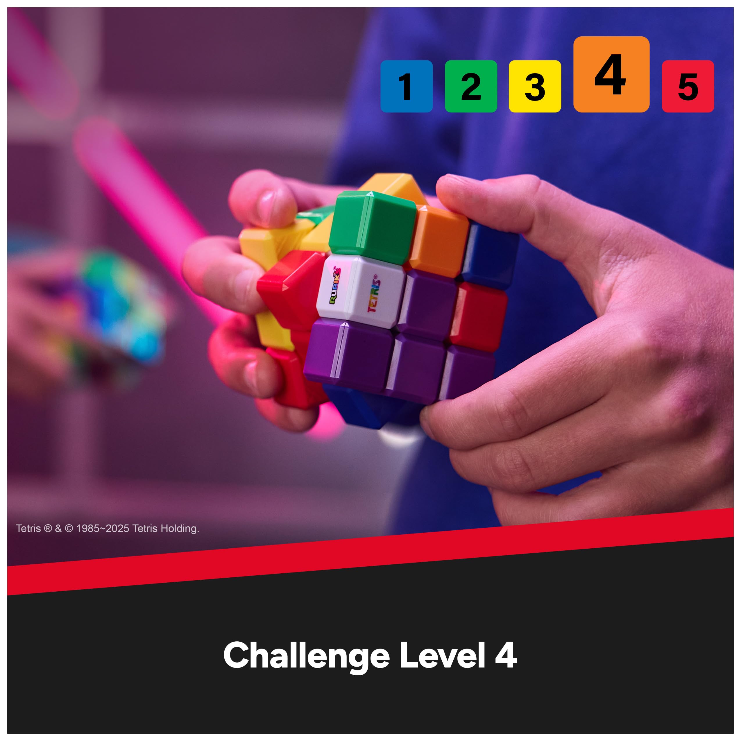 Rubik's Cube, Tetris Cube, résolvez pour Tetris Tetriminos classiques, casse-tête pour adultes, casse-tête pour résoudre des problèmes, puzzle assorti aux couleurs, jouet Fidget Toy, pour enfants de 8