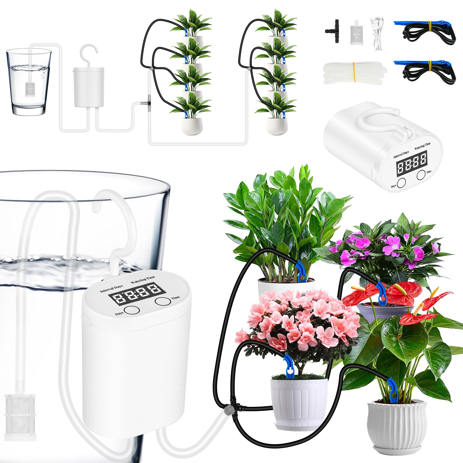 Flintronic Automatic Watering System, Drip Irrigation System Kit