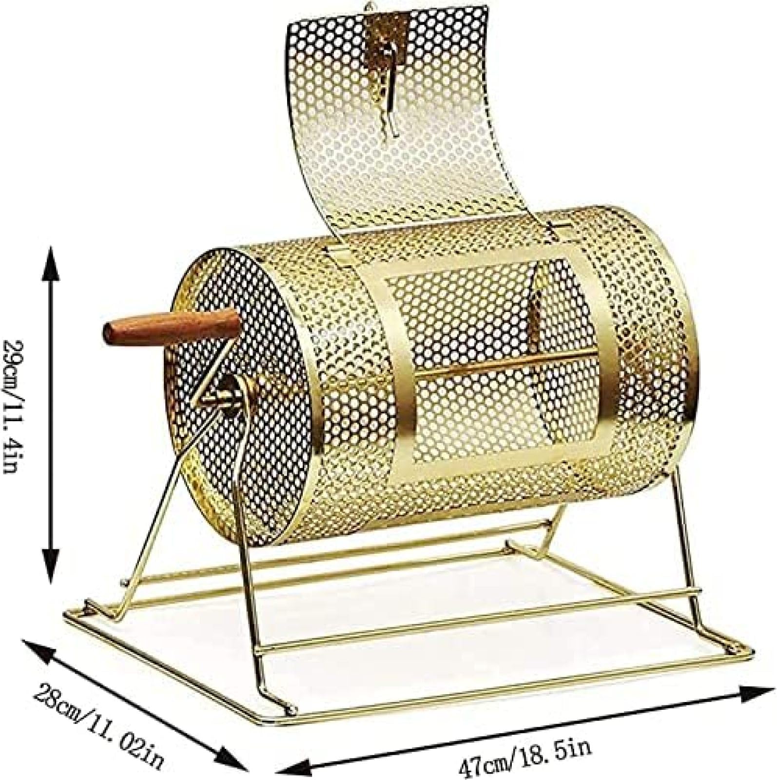 MObyat Máquina de Dibujo de lotería Tambor de rifa de Metal Máquina giratoria Jaula de Bingo Tambor de rifa de la Suerte con 50 Bolas de números de Colores para Fiesta, Juego