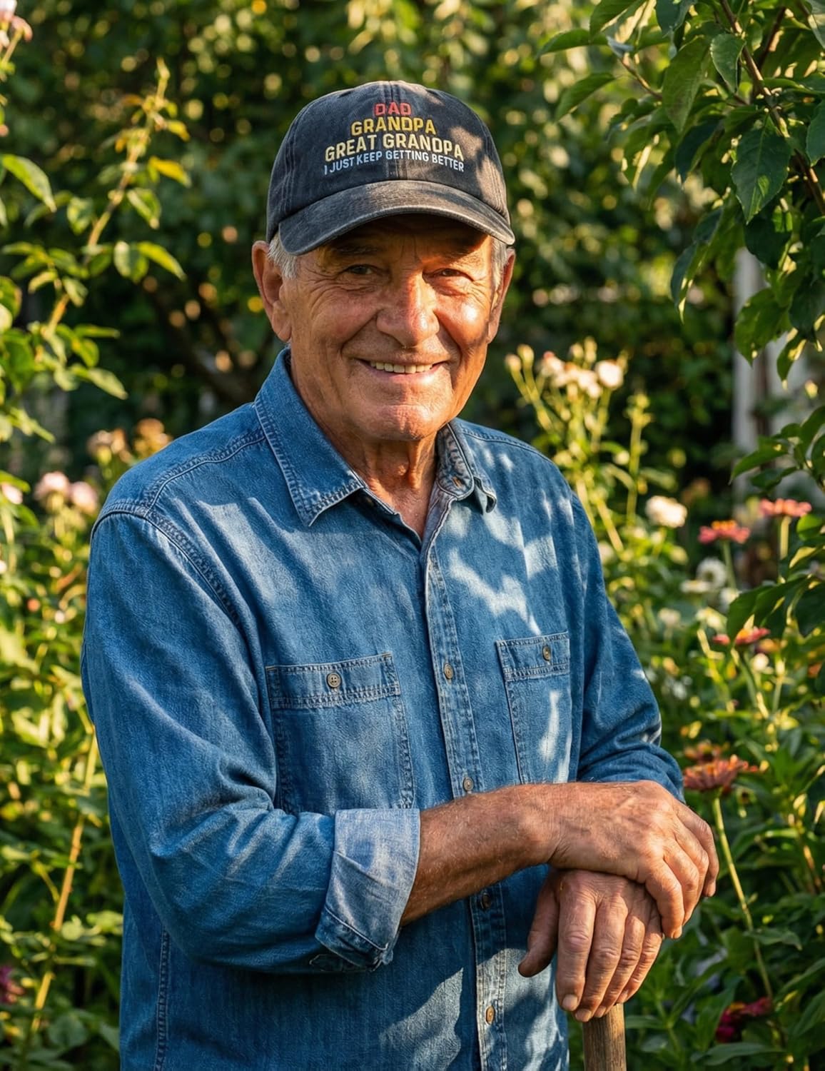 InnoBeta Great Grandpa Gifts Cap for Men, Adjustable Baseball Cap, I Just Keep Getting Better - Image 4