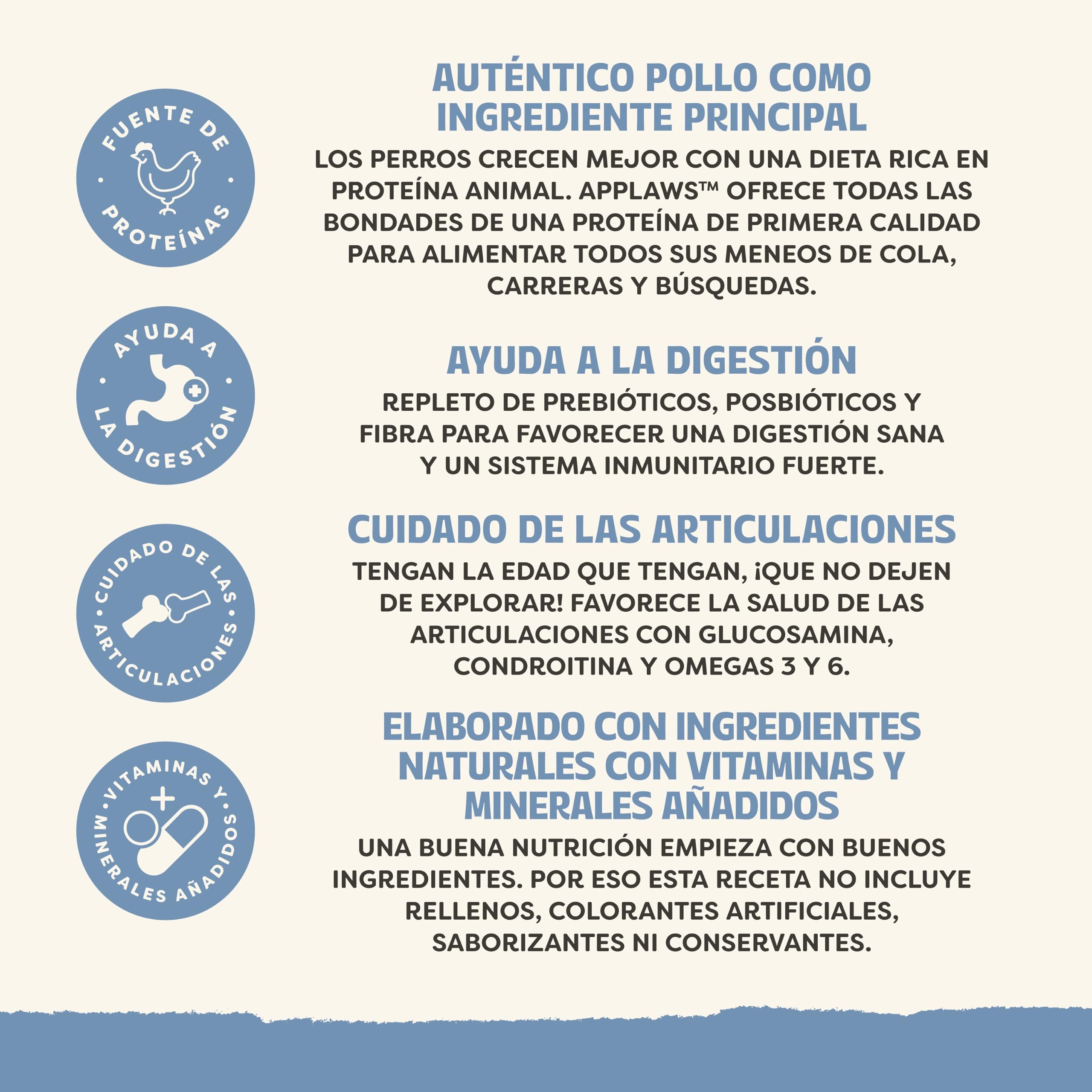 Applaws Pienso para Perros Senior 12kg – Croquetas de Pollo (1 Paquete), Sin Cereales, Alto en Proteínas, Ingredientes Naturales