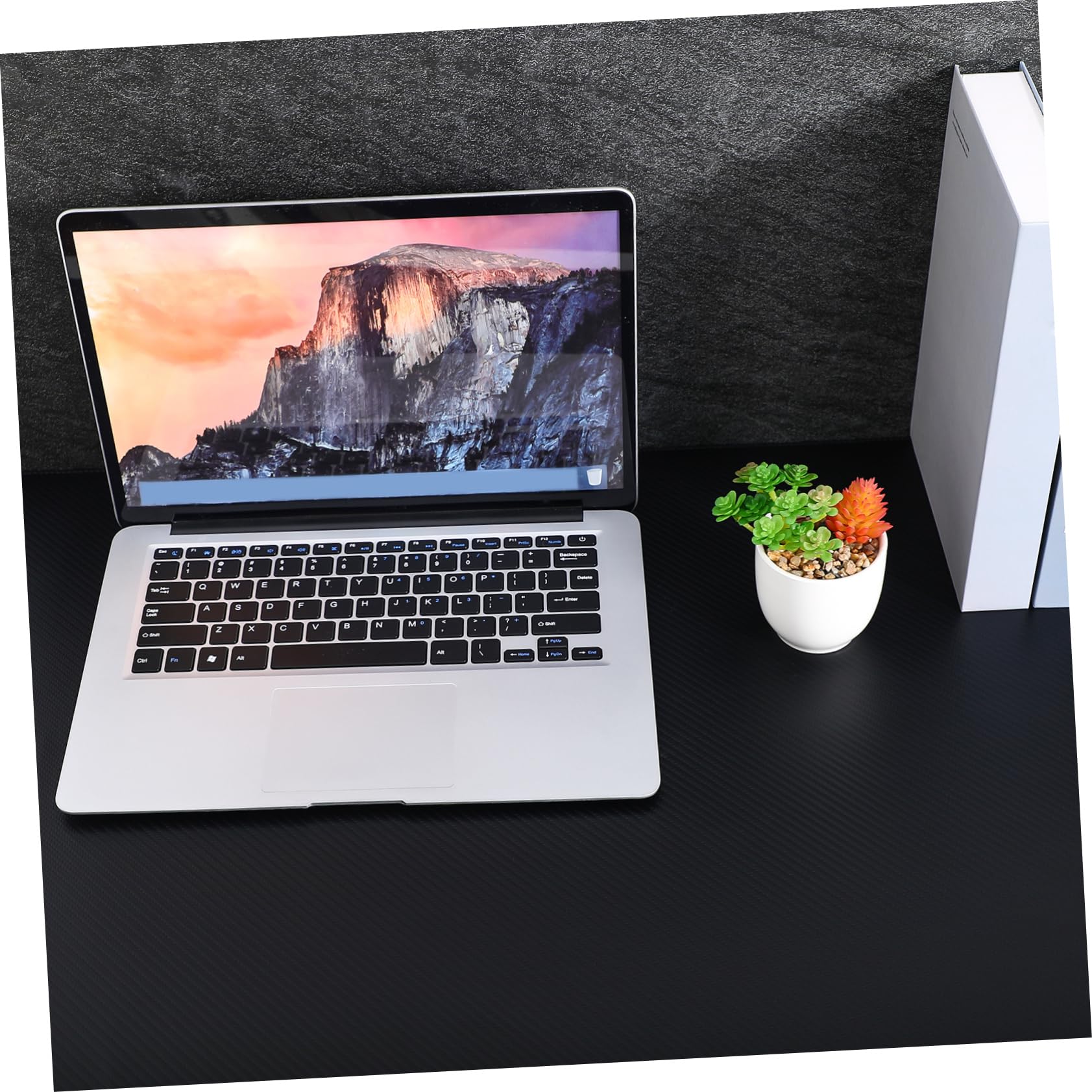 Tapis de Souris Gaming Grand en PU et Liège Noir Antidérapant