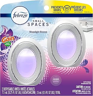 Febreze Small Spaces Air Freshener, Gain Moonlight Breeze, 2 Count