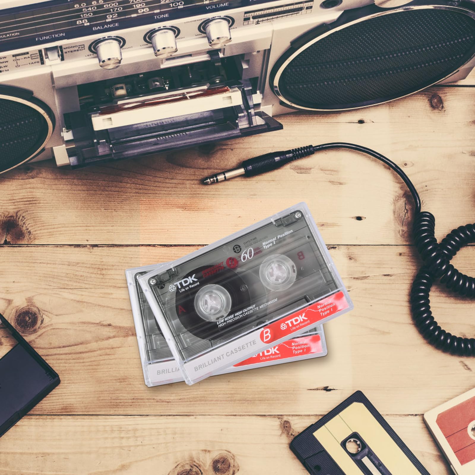 Cassettes Audio Vierges Haute Performance Faible Bruit pour Enregistrement Conférences Séminaires