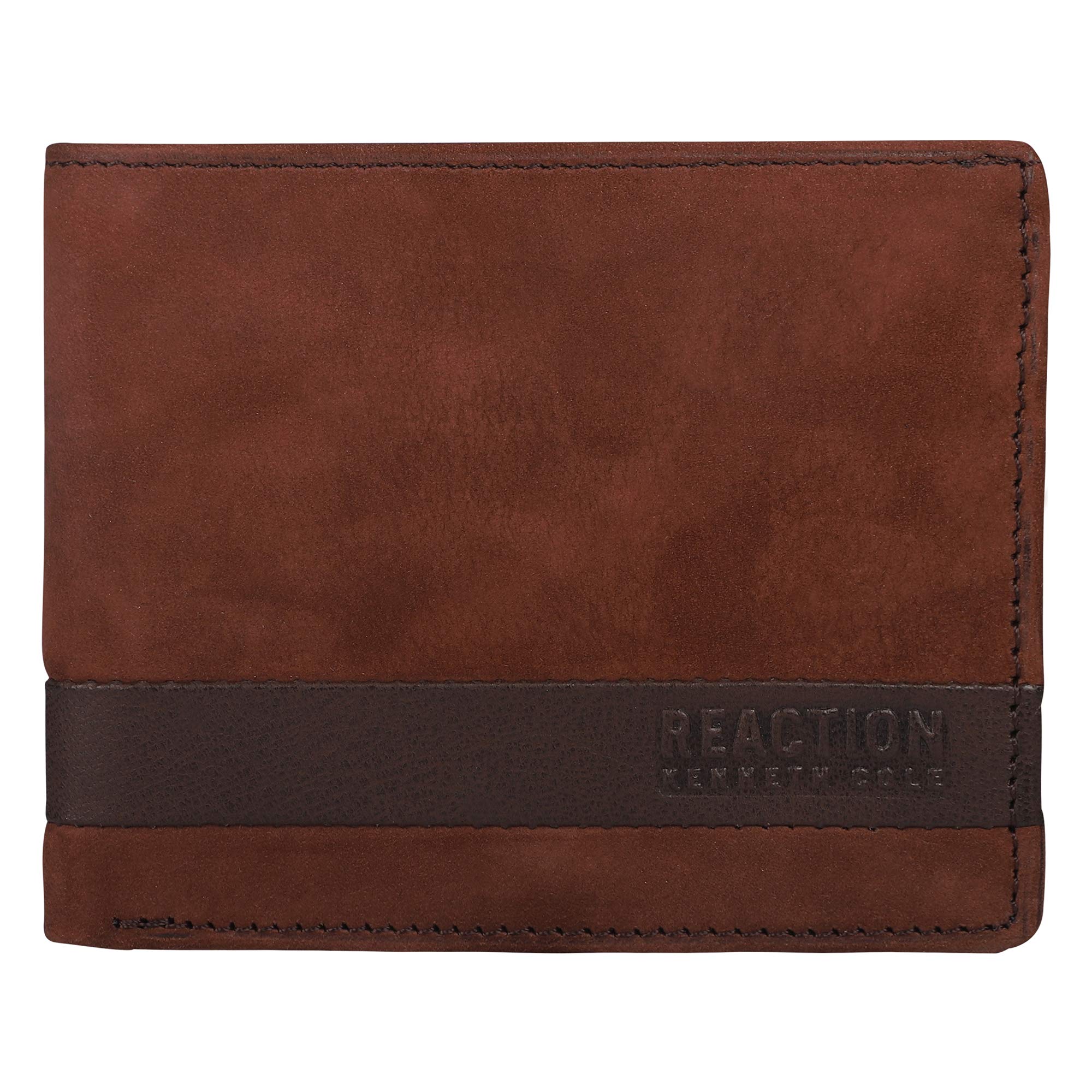 Kenneth Cole Mens Wallet - Pure Italian Leather with RFID Protected Slim Bifold and 7 Card Slot, Brown
