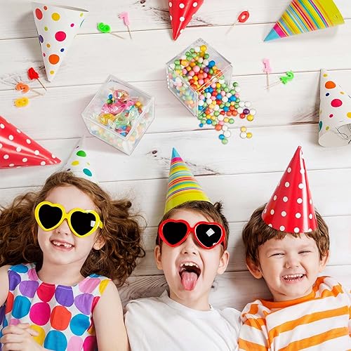 Miniatura 7 de Blulu 8 cajas de acrílico transparente con tapa, caja de almacenamiento de plástico para joyas, mini cubos para dulces y joyas pequeñas (3.9 x 3.9 x