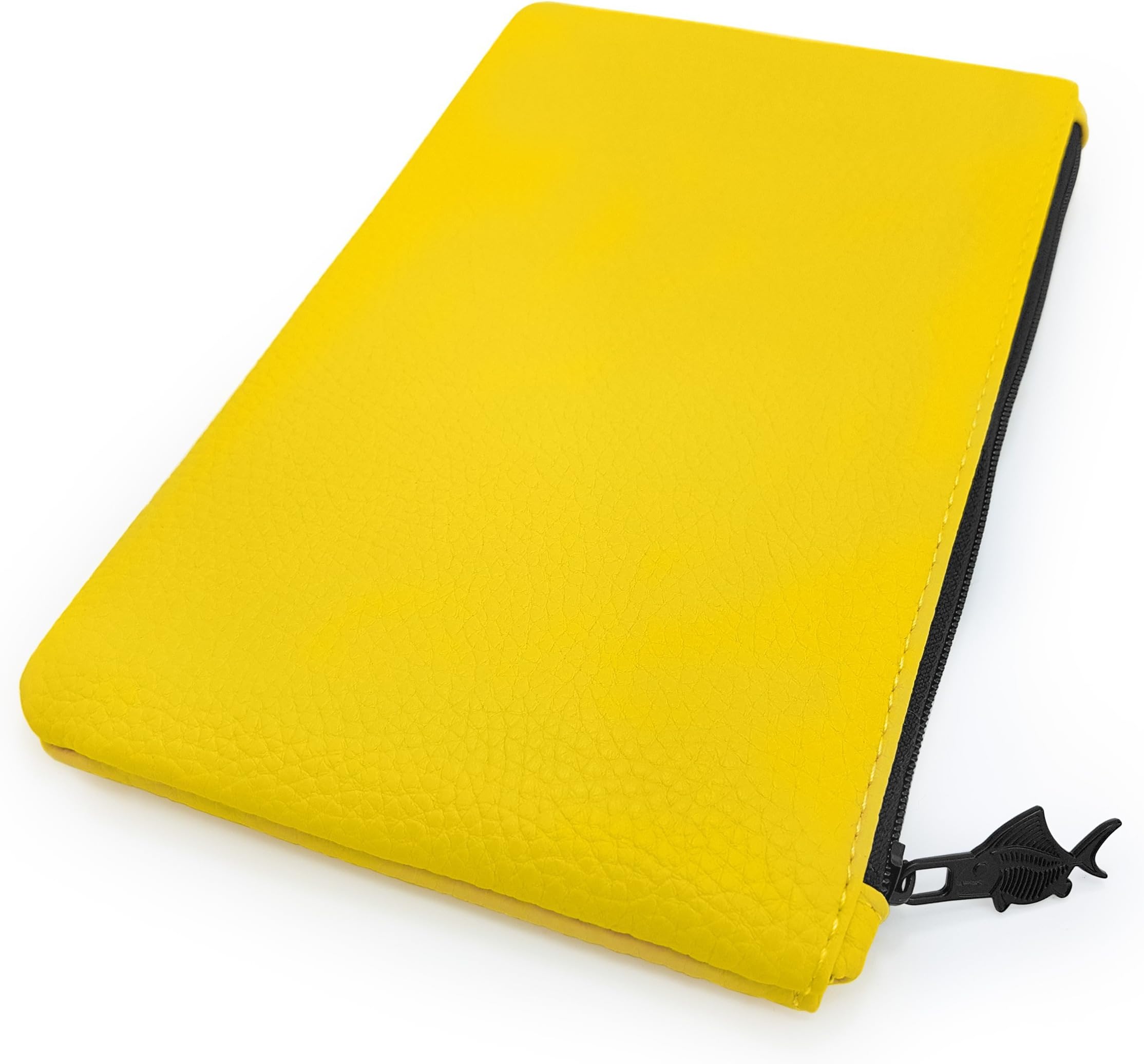 Leather Look Pencil Case - Faux Leather Pencil Case - Pastel Yellow