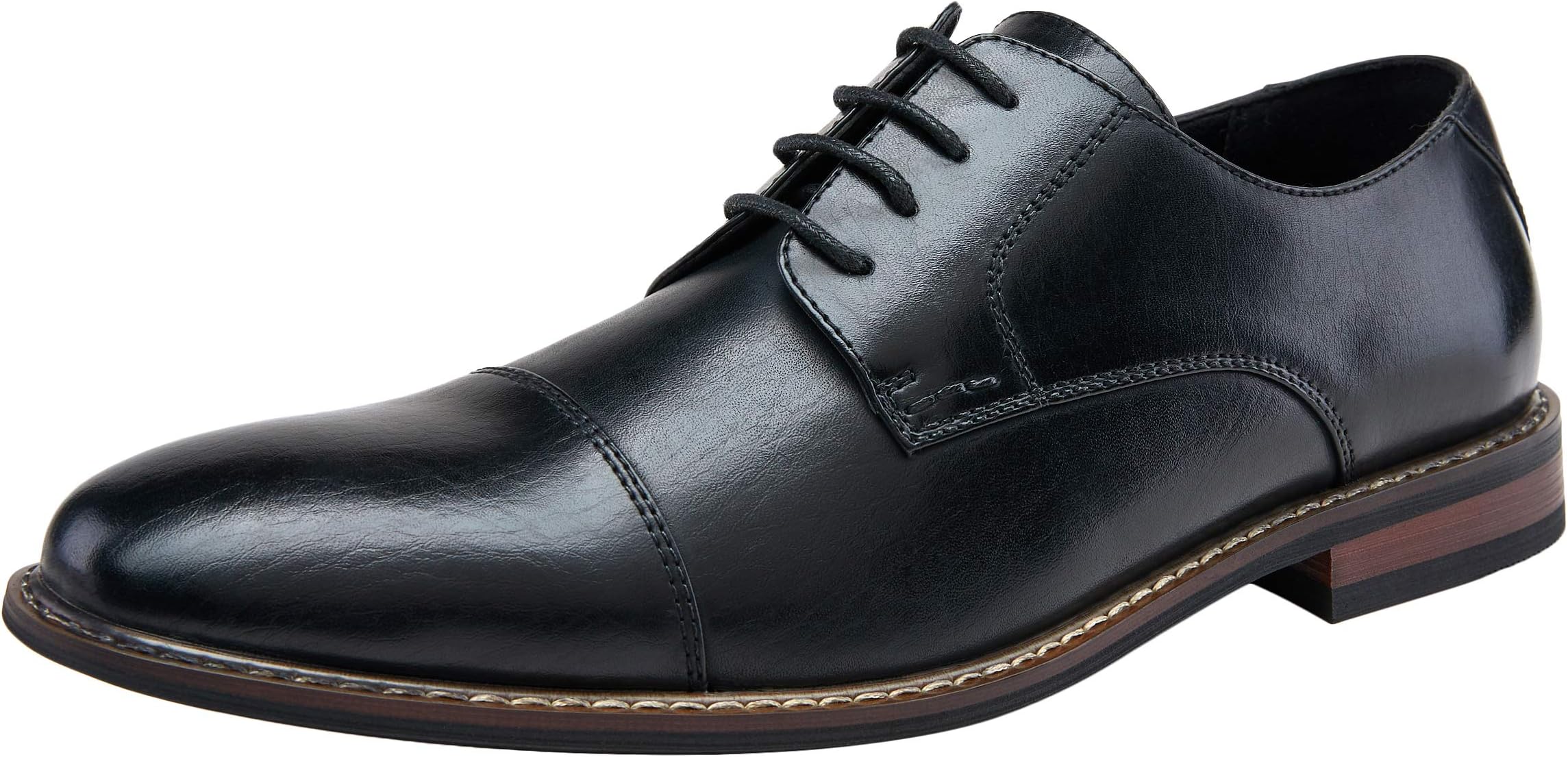 Jousen Men's Leather Sneakers Fashion Dress Sneaker Business Casual Shoes for Men