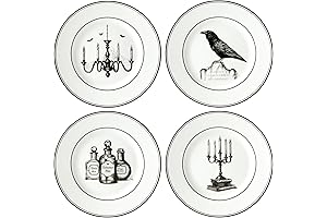 891431 Vintage Royal Stafford Halloween 4-Piece Dessert Plate Set
