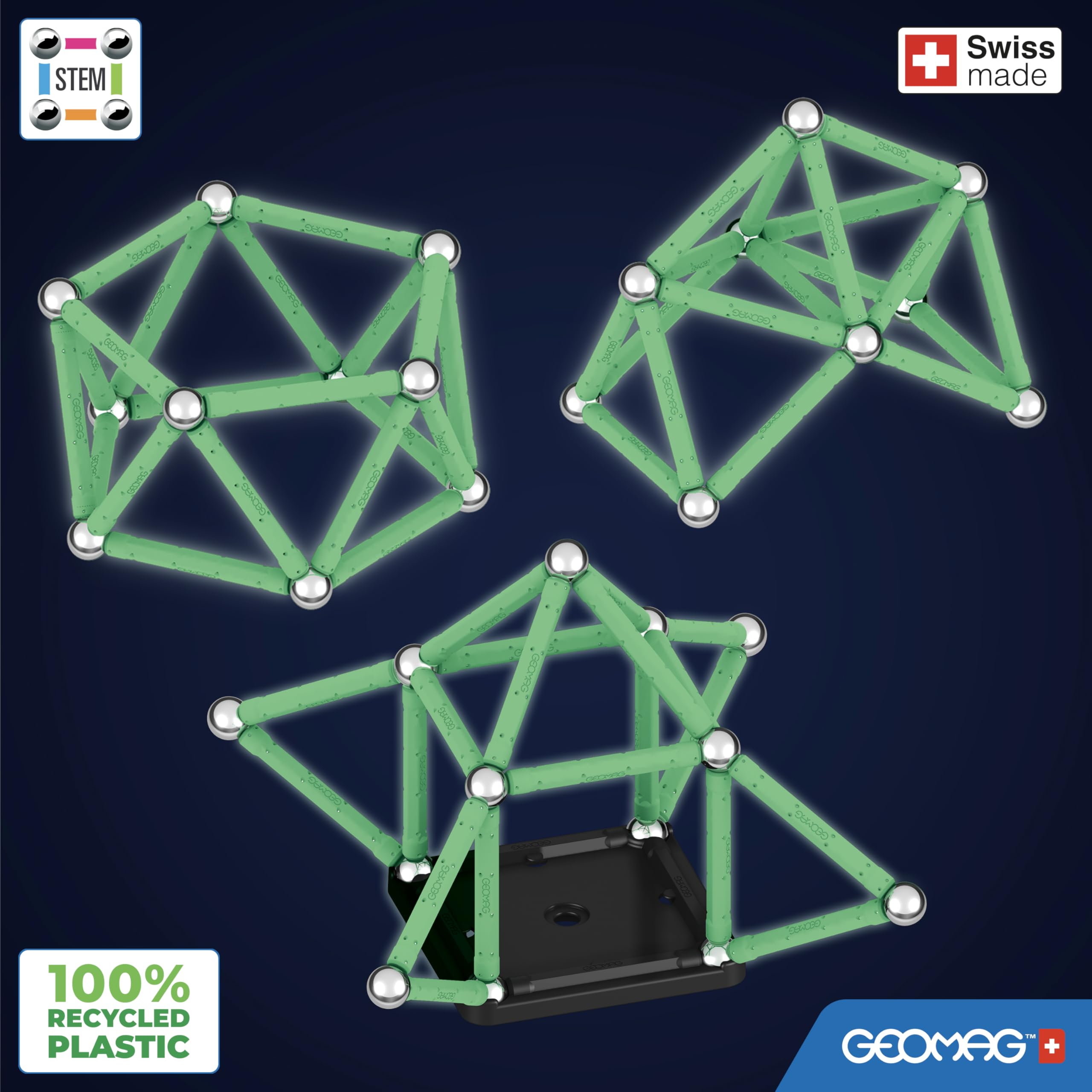 Geomag - Glow Recycled, 329, biały