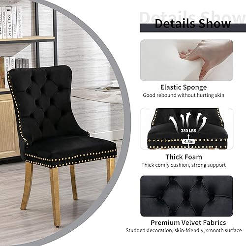 Miniatura 4 de Juego de mesa de comedor redonda dorada de 5 piezas, moderno juego de cocina circular de lujo para 4, 36 pulgadas, transparente, minimalista