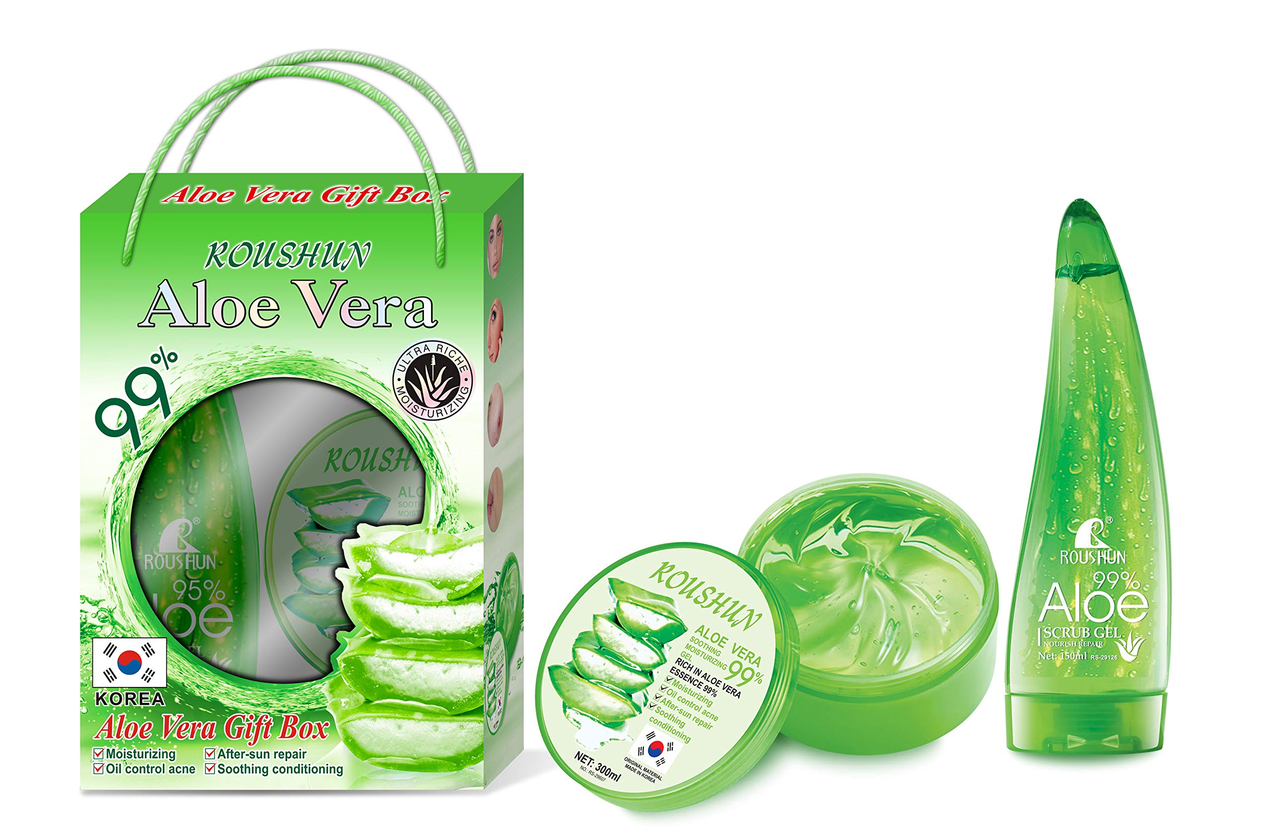 Roushun Aloe vera Moisturizing Scrub Gift Set