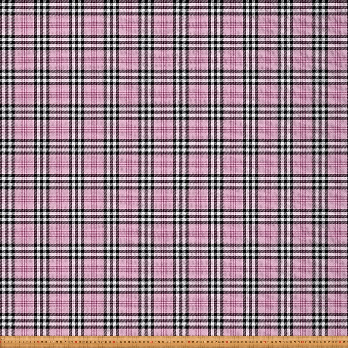 Plaid Fabric by The Yard,Feminine Pink Grid Classical Checkered Fabric for Chairs,Tartan English Fashion Fabric for and Home DIY Projects,2 Yards,(L184*W150cm) Charcoal White
