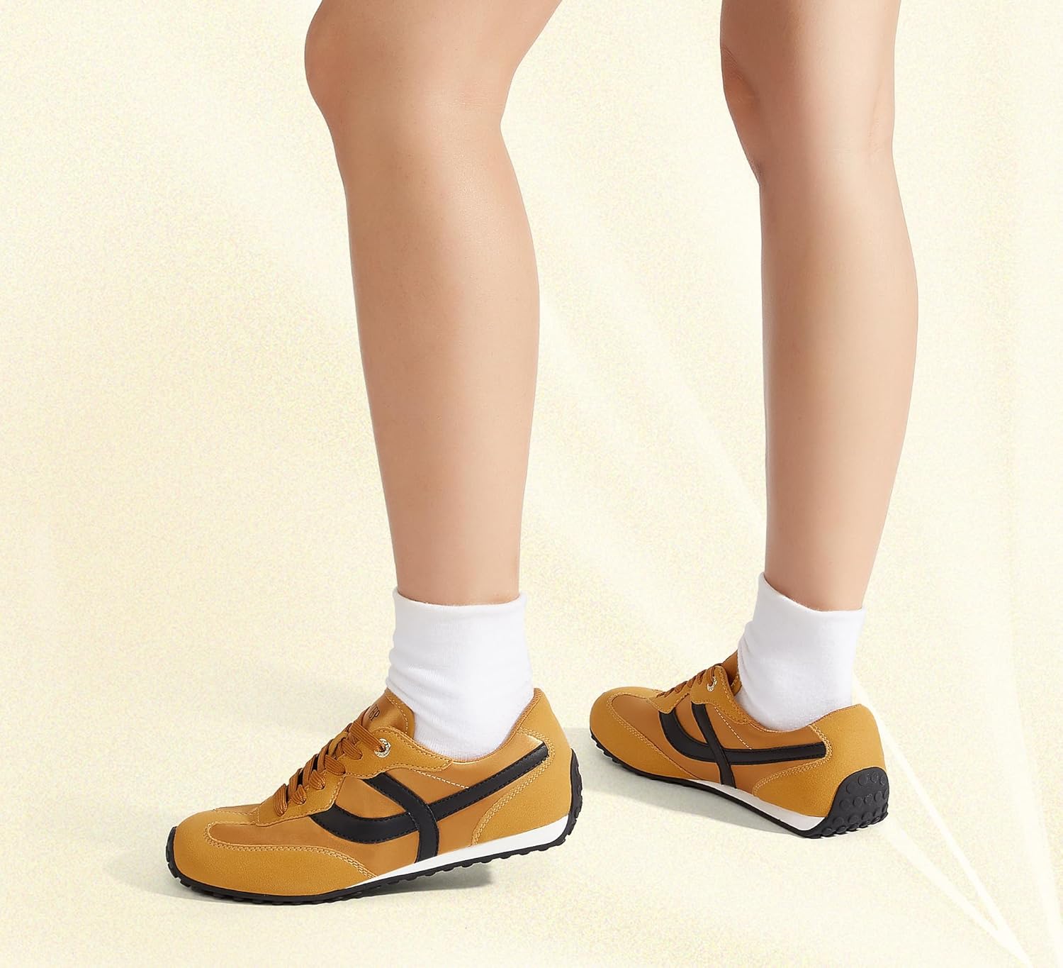 LUCKY STEP Women's Fashion Sneakers - Casual Retro Running Shoes - Non Slip Lightweight Trendy Comfortable Walking Footwear - Image 9