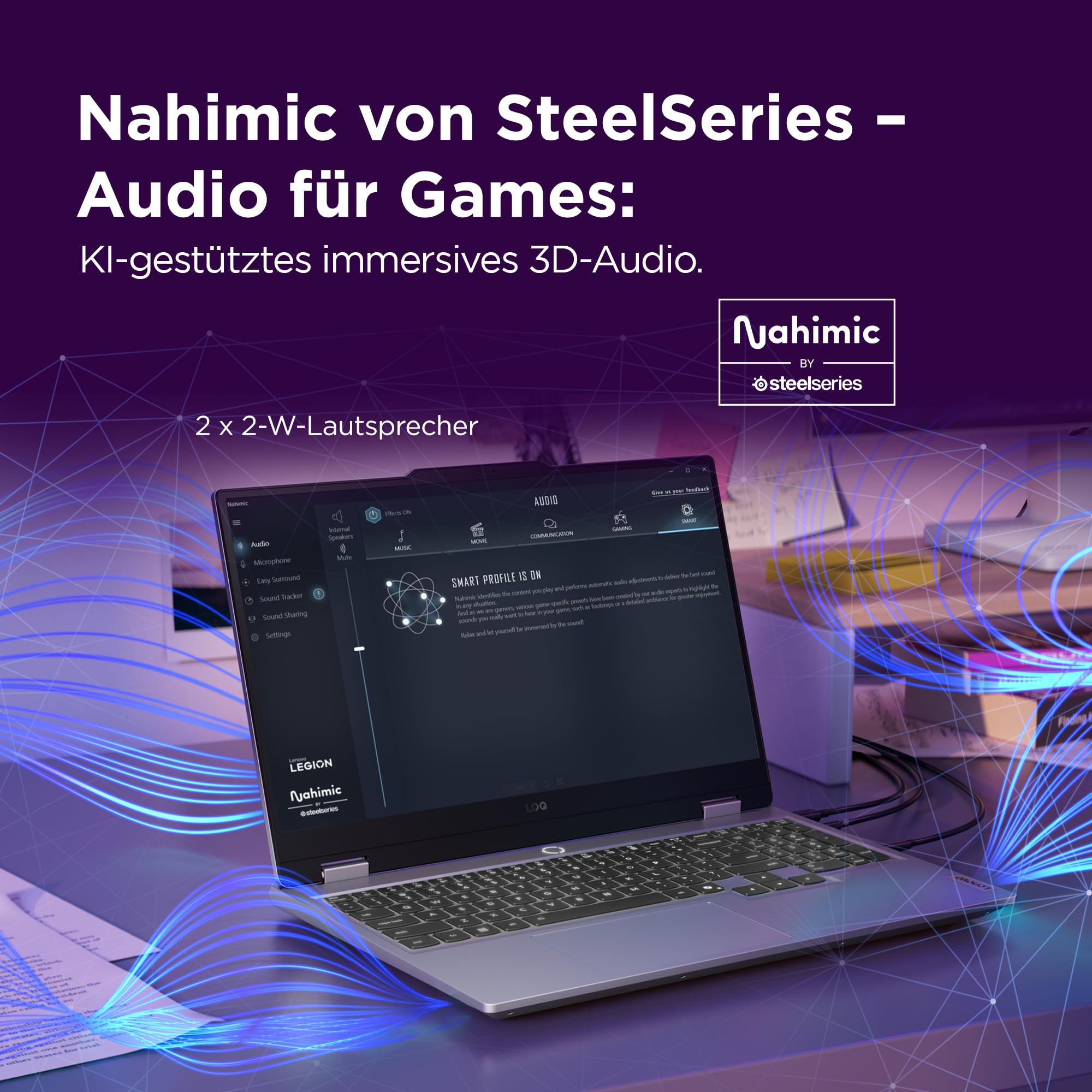 Lenovo LOQ Gaming AI Laptop | 15.6" Full HD 144Hz | NVIDIA GeForce RTX 5060 8GB | AMD Ryzen 7 250 | 16GB RAM | 1TB SSD | Win11 | QWERTZ | Weiss-Beleuchtete Tastatur | Grau | 3 Monate Game Pass