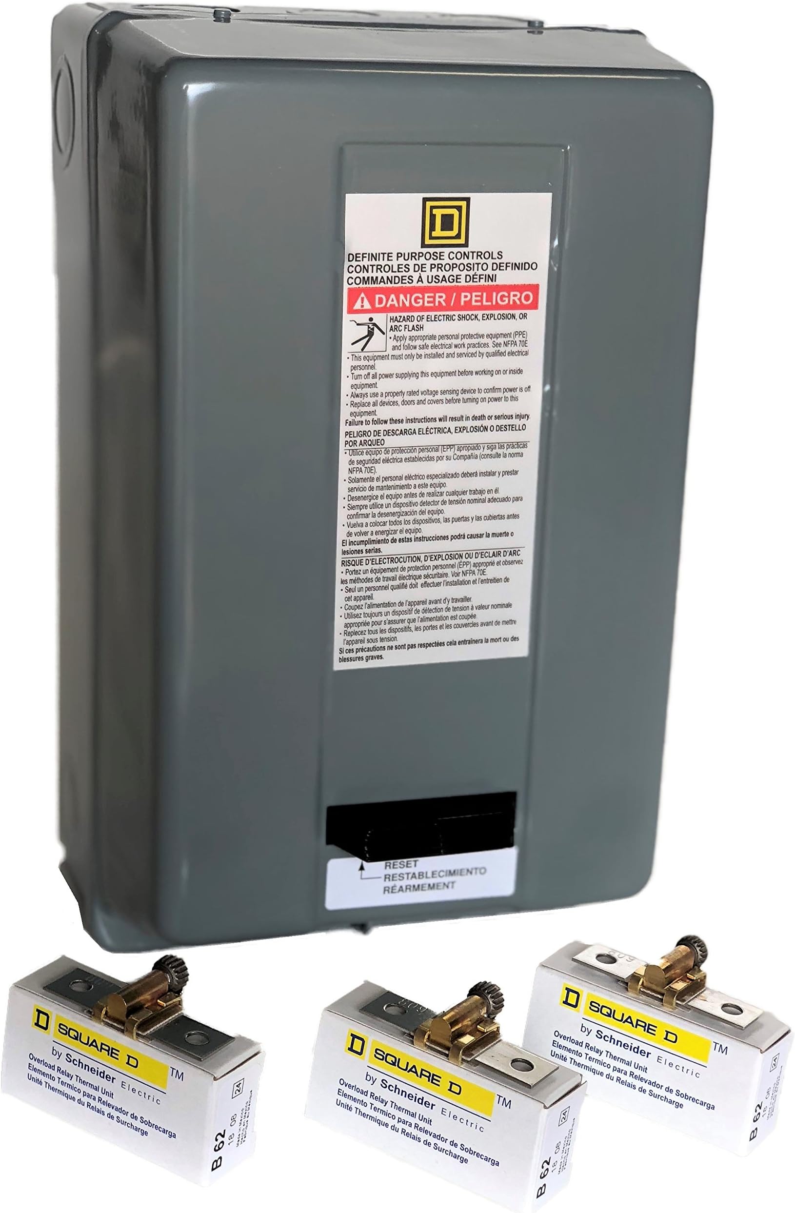 Contattore Magnetico Eaton Per Avviamento Motore 10 HP, 3 Fasi, 230V - Modello A27CGF30B040, Nuovo, USA - Foto 2