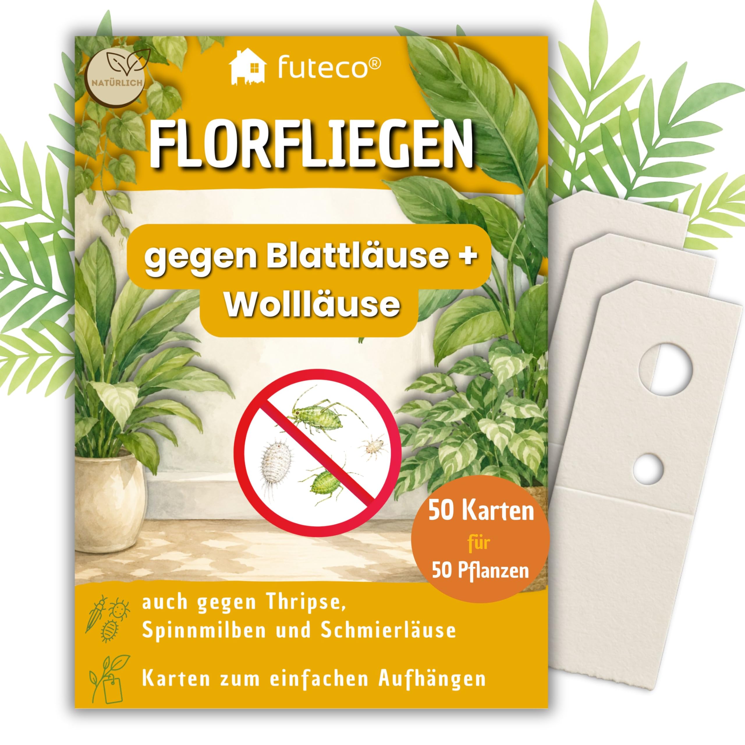Futeco® – Florfliegenlarven gegen Blattläuse & Co. - Karten