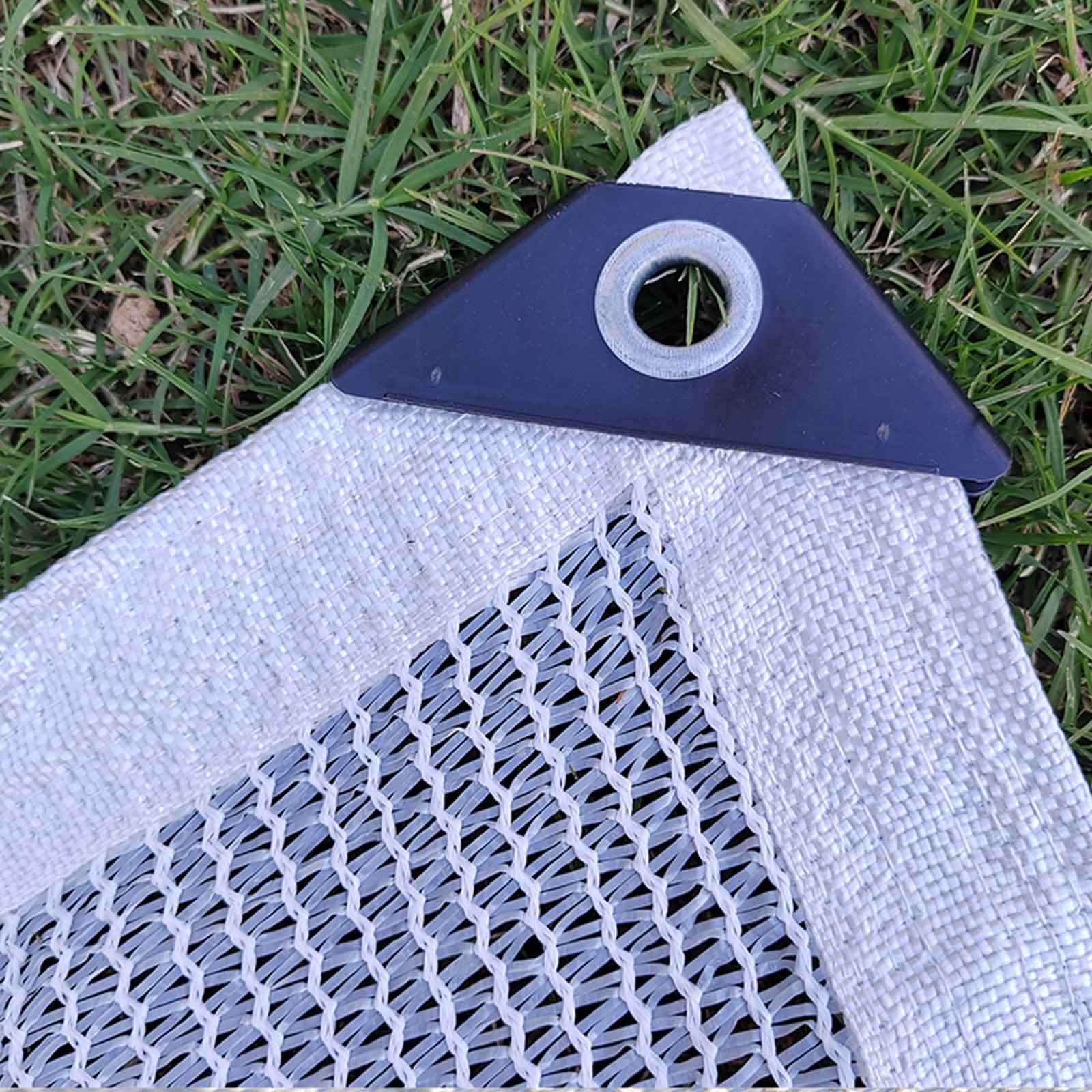 BOHHO 50% Sunblock Shade Cloth, Sun Screen Mesh Plants Greenhouse Cover Fabric,Sunshade Netting for Flowers Plants Patio Lawn Outdoor (Size : 2x6m/6.6x19.7ft)